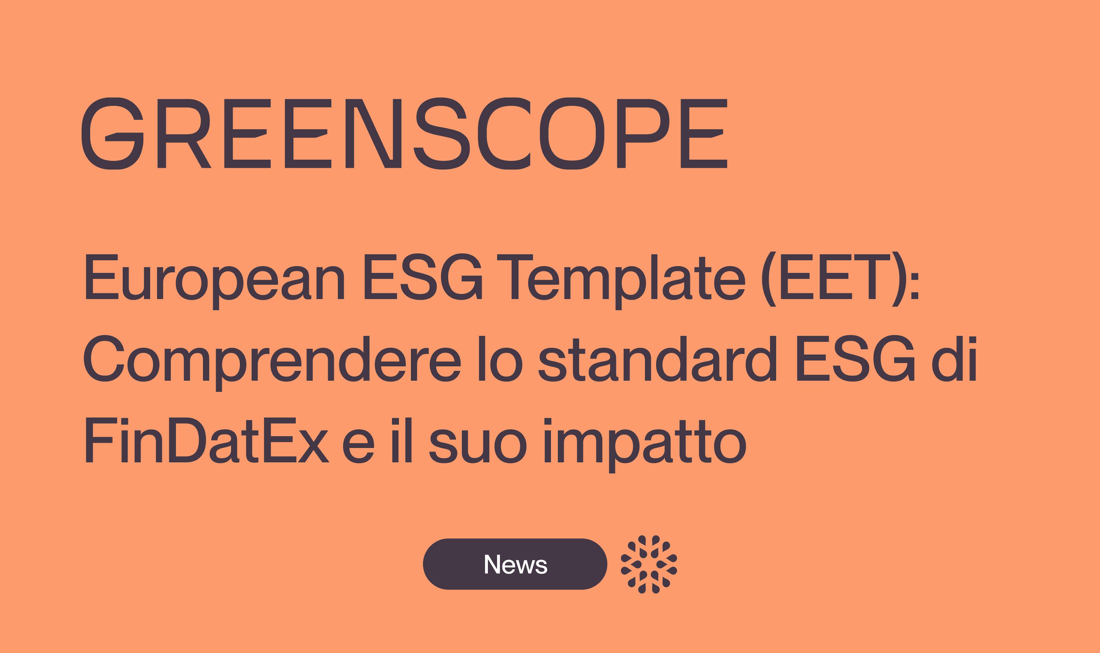 SFDR EET standard reporting template