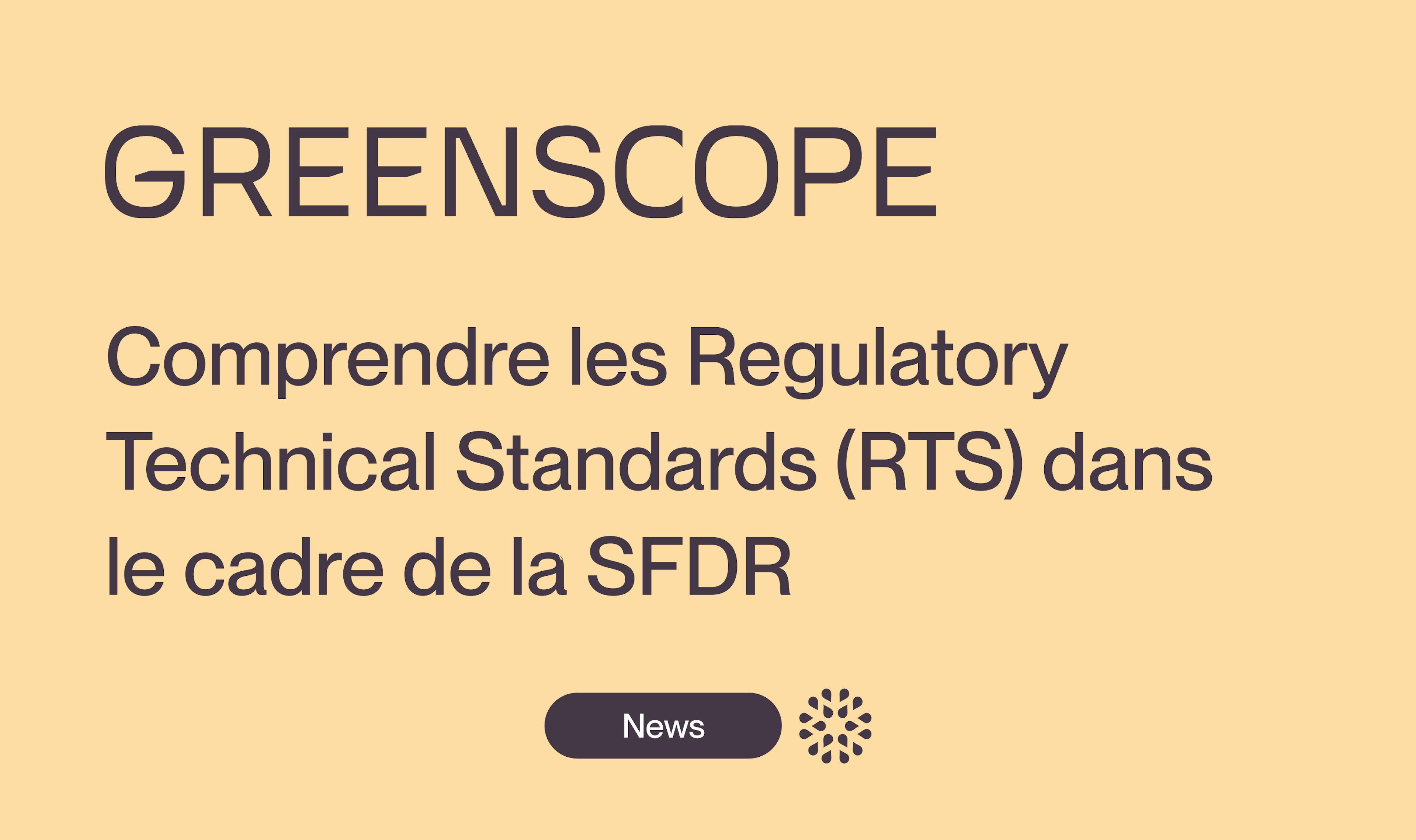 SFDR RTS