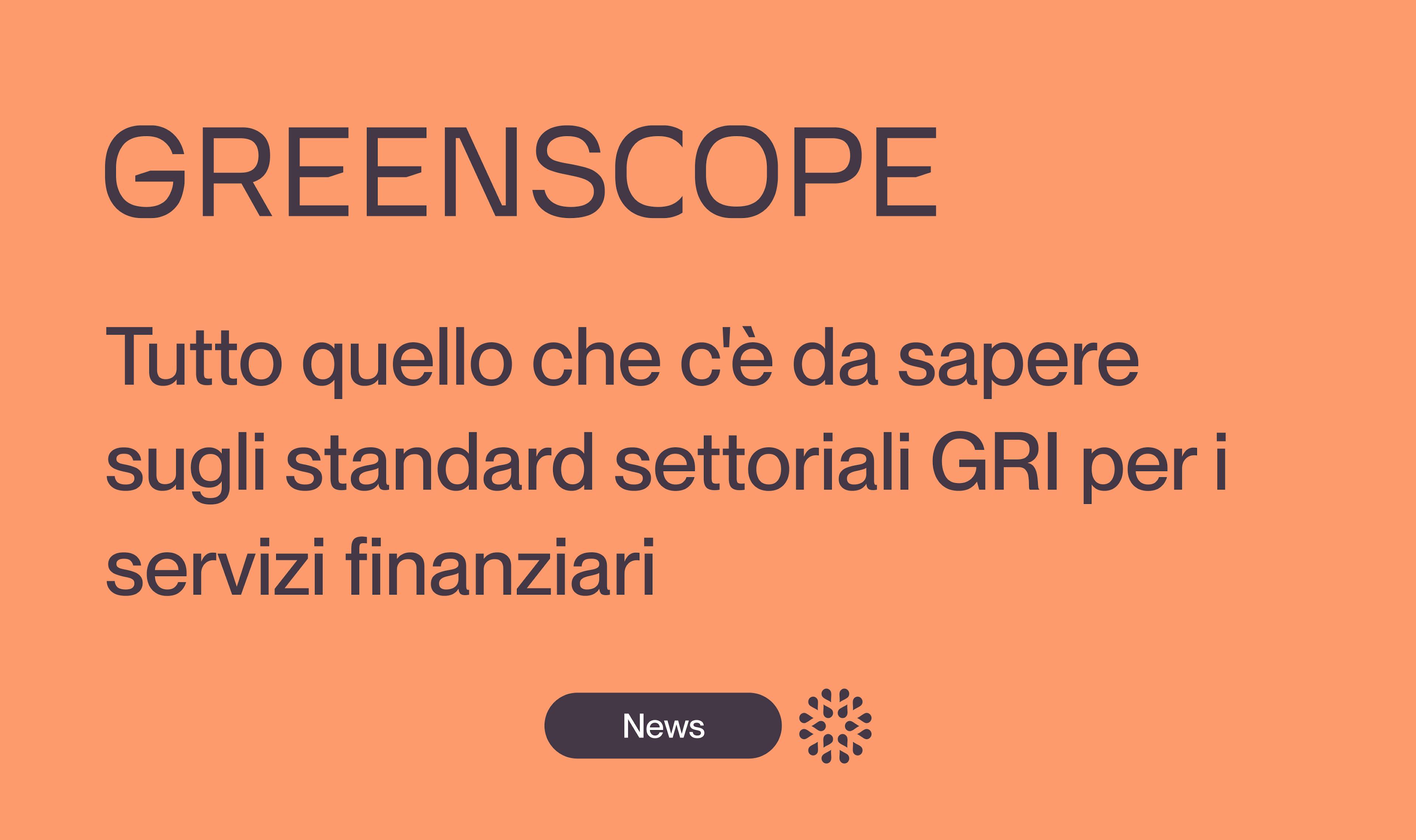 Standard di rendicontazione settoriale GRI