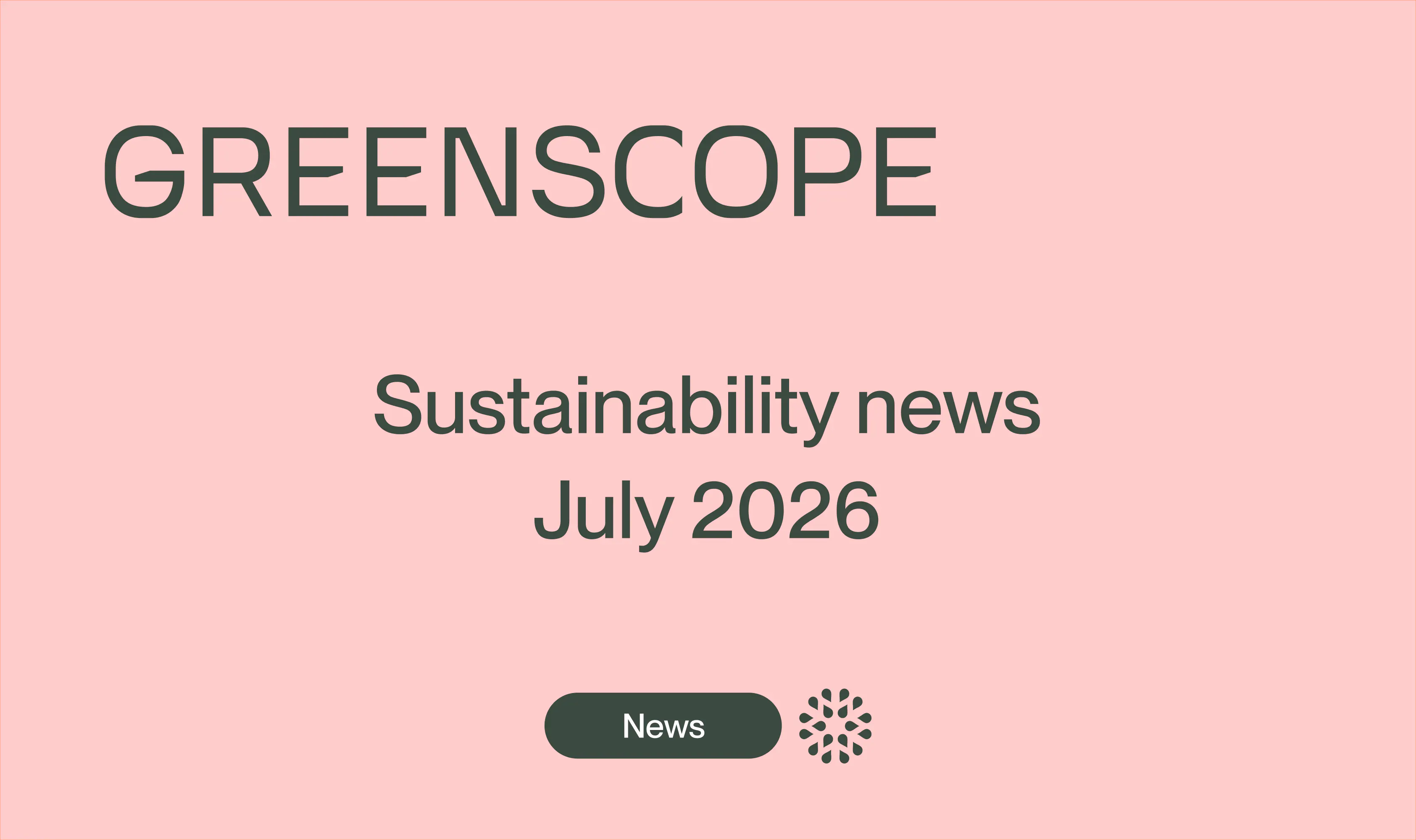 sustainable finance newsletter
