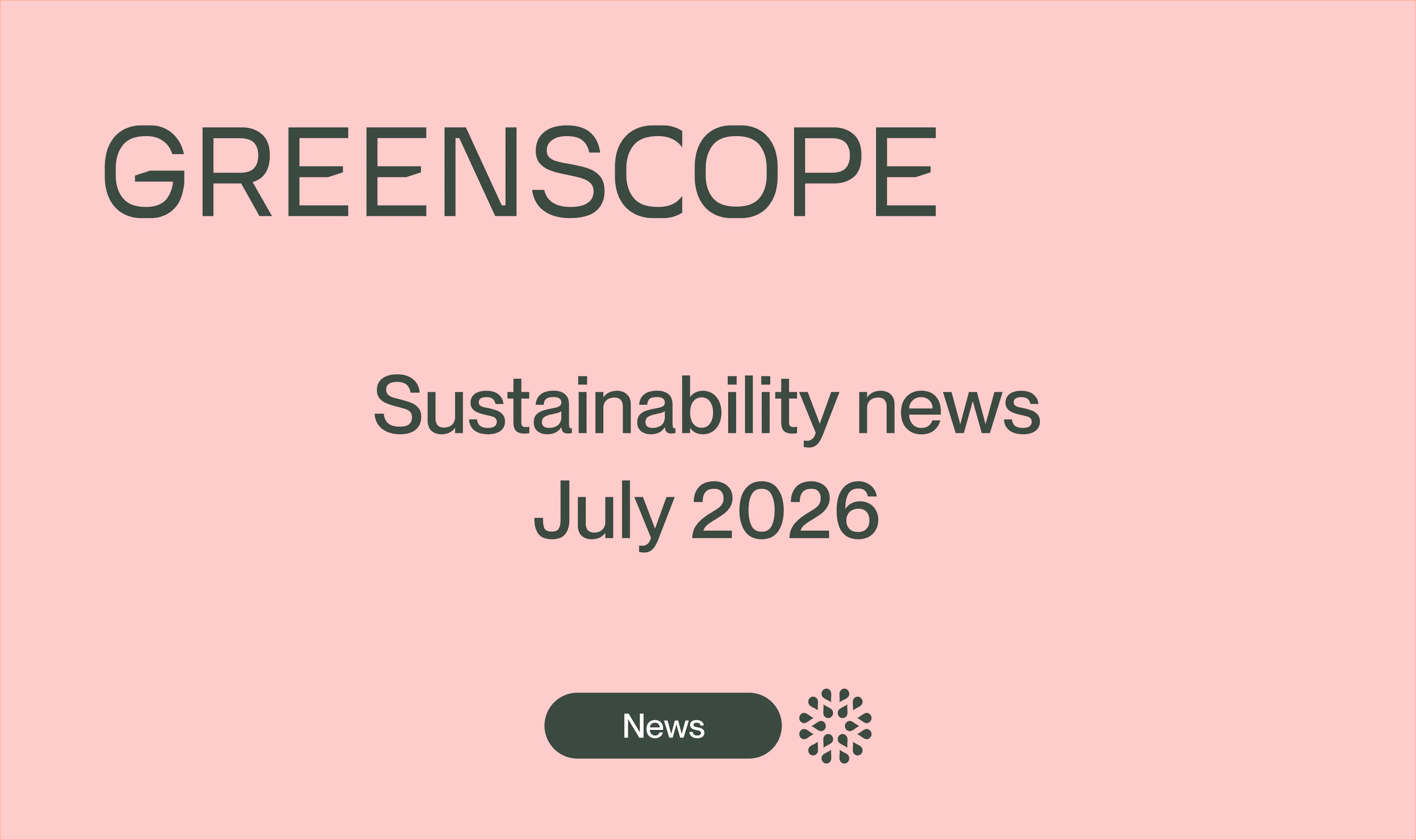 sustainable finance newsletter