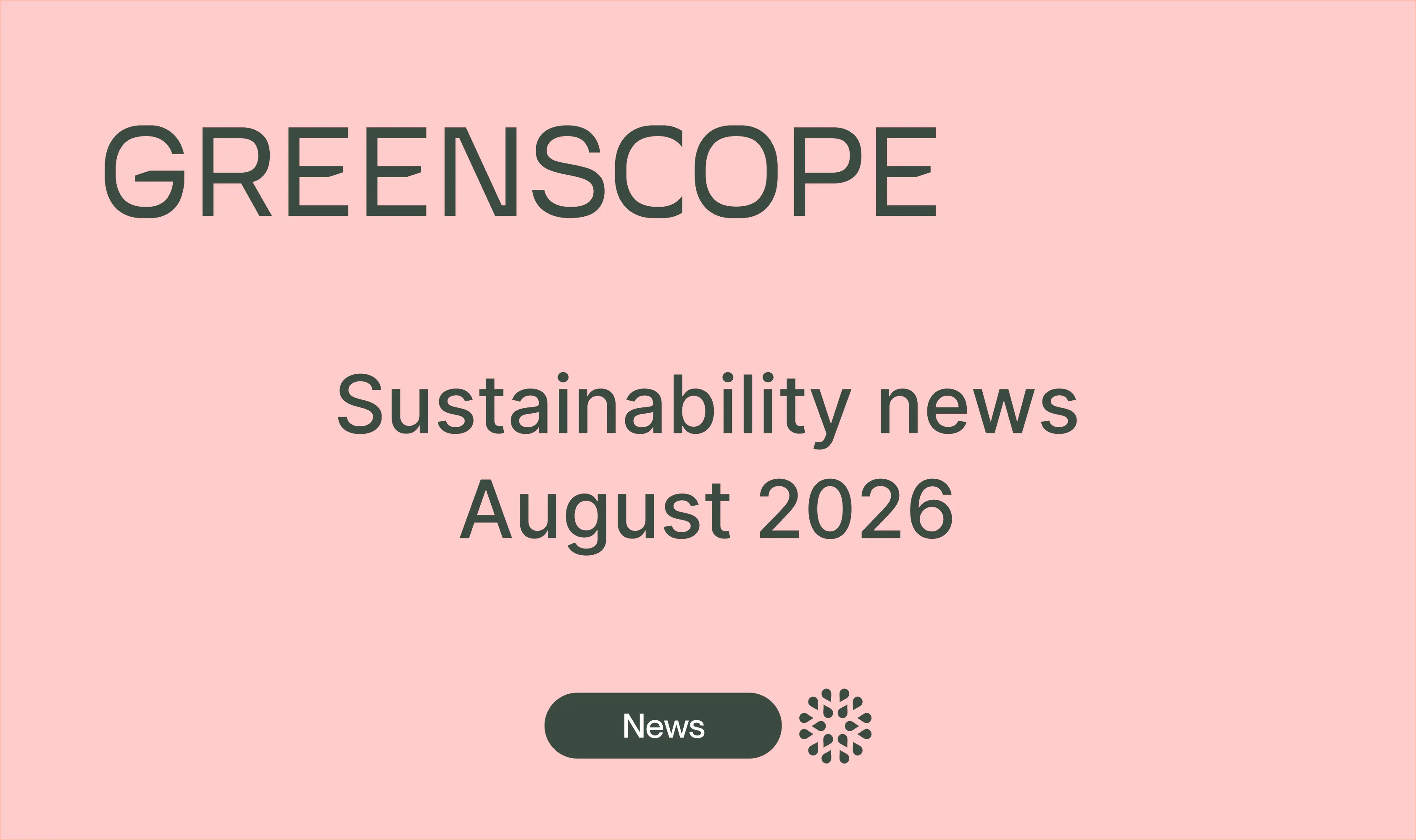 sustainable finance newsletter