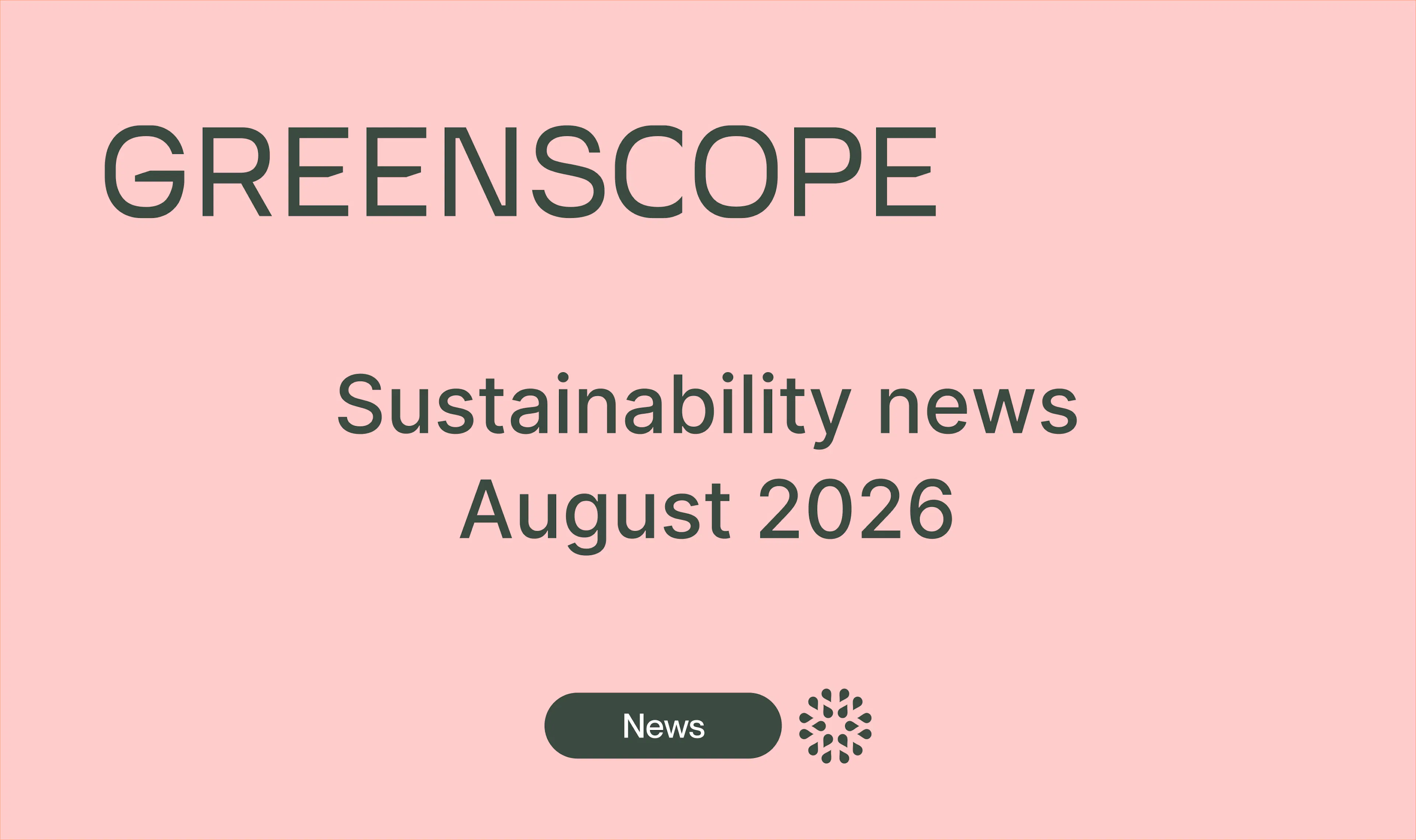 sustainable finance newsletter