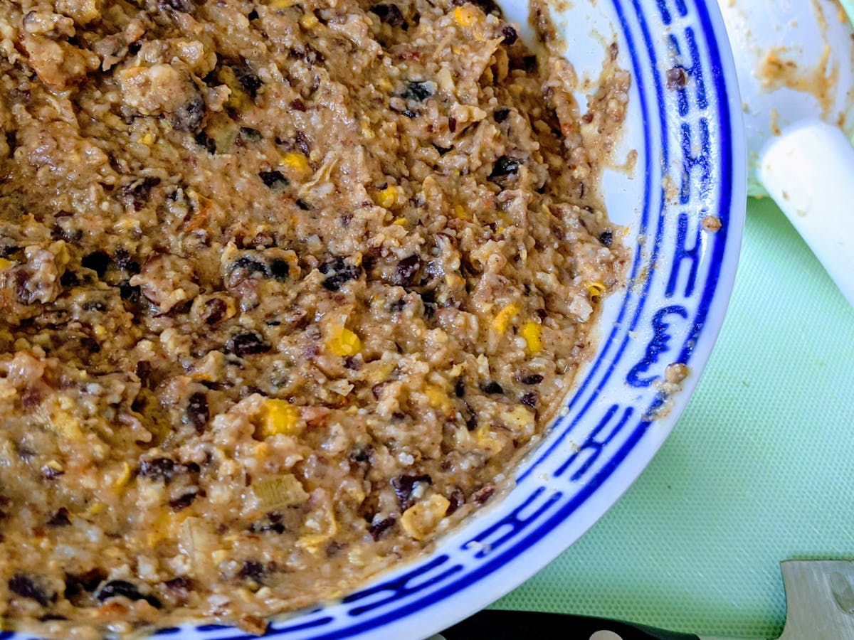 Gorgeous burger mixture before it goes into the fridge