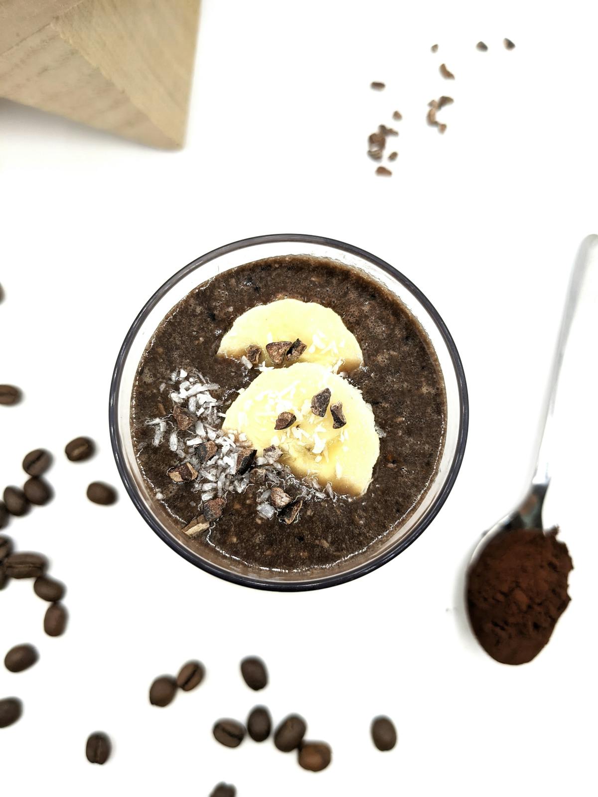 Cricket Espresso Smoothie with beans and cacao