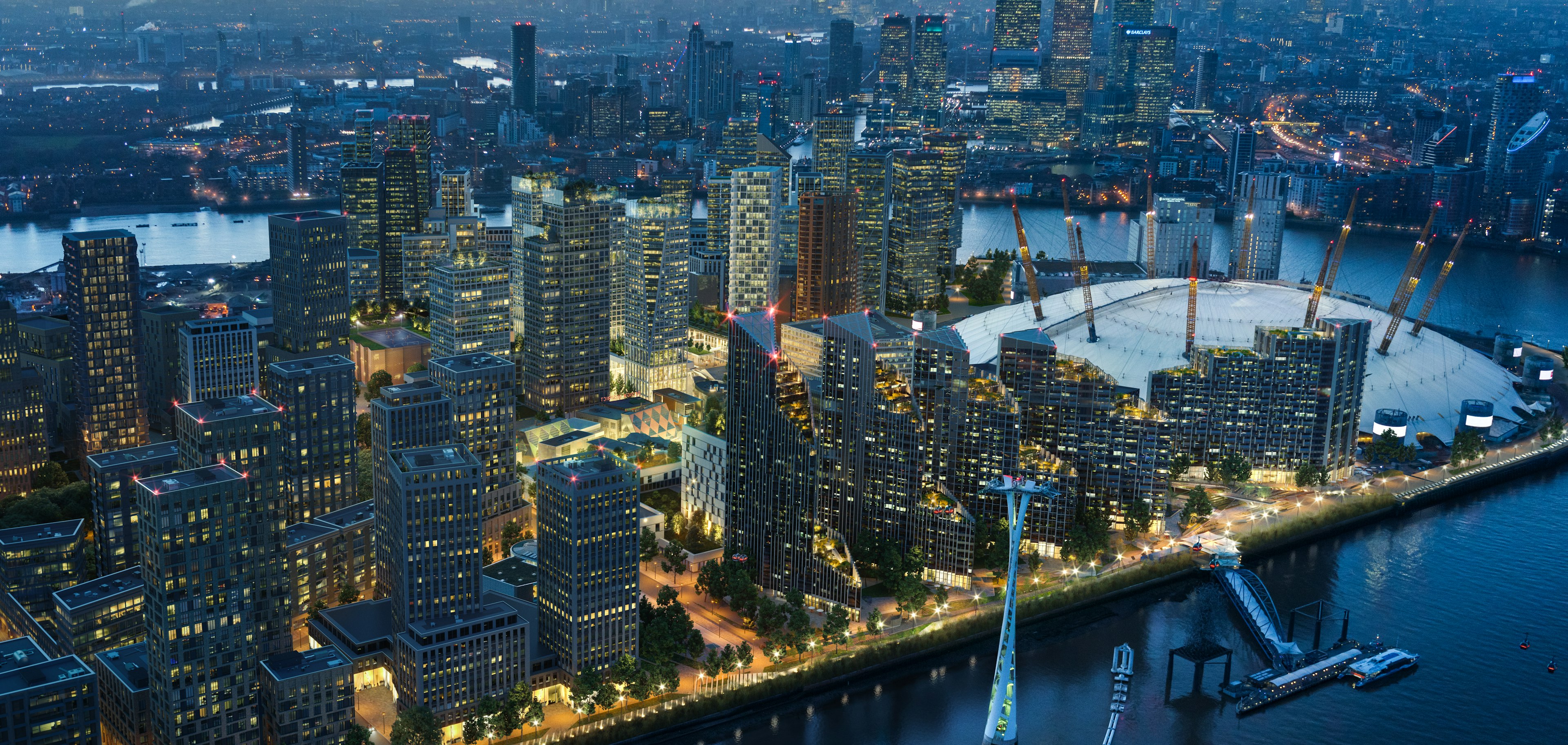 Greenwich Peninsula is a thriving area in London