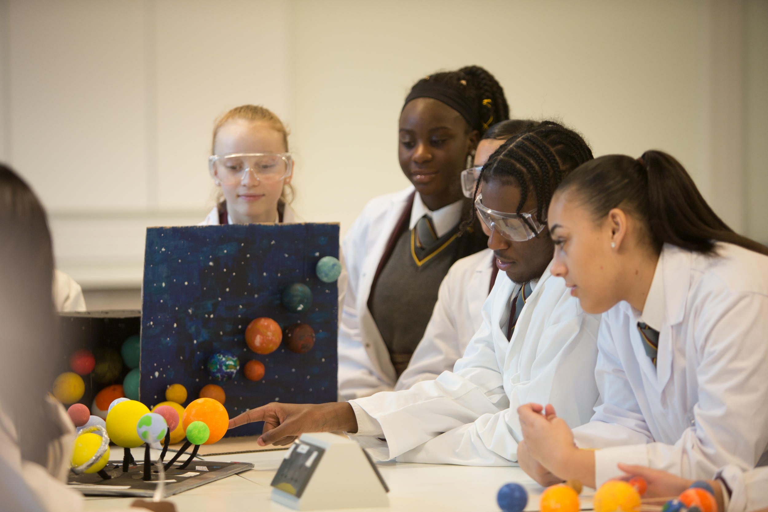 Students at secondary school