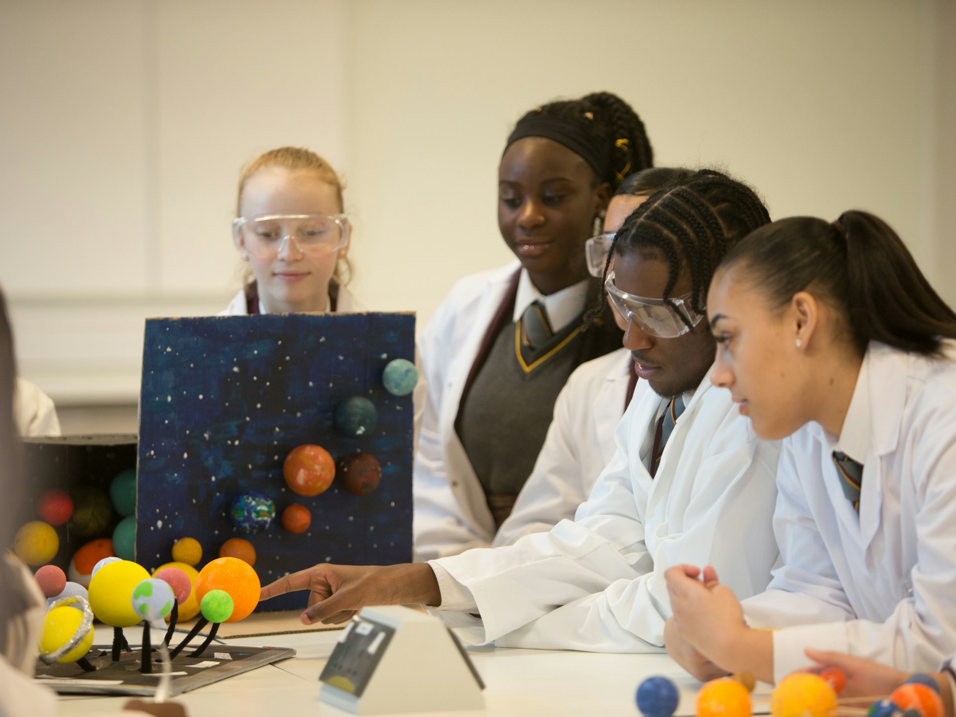 Students at secondary school