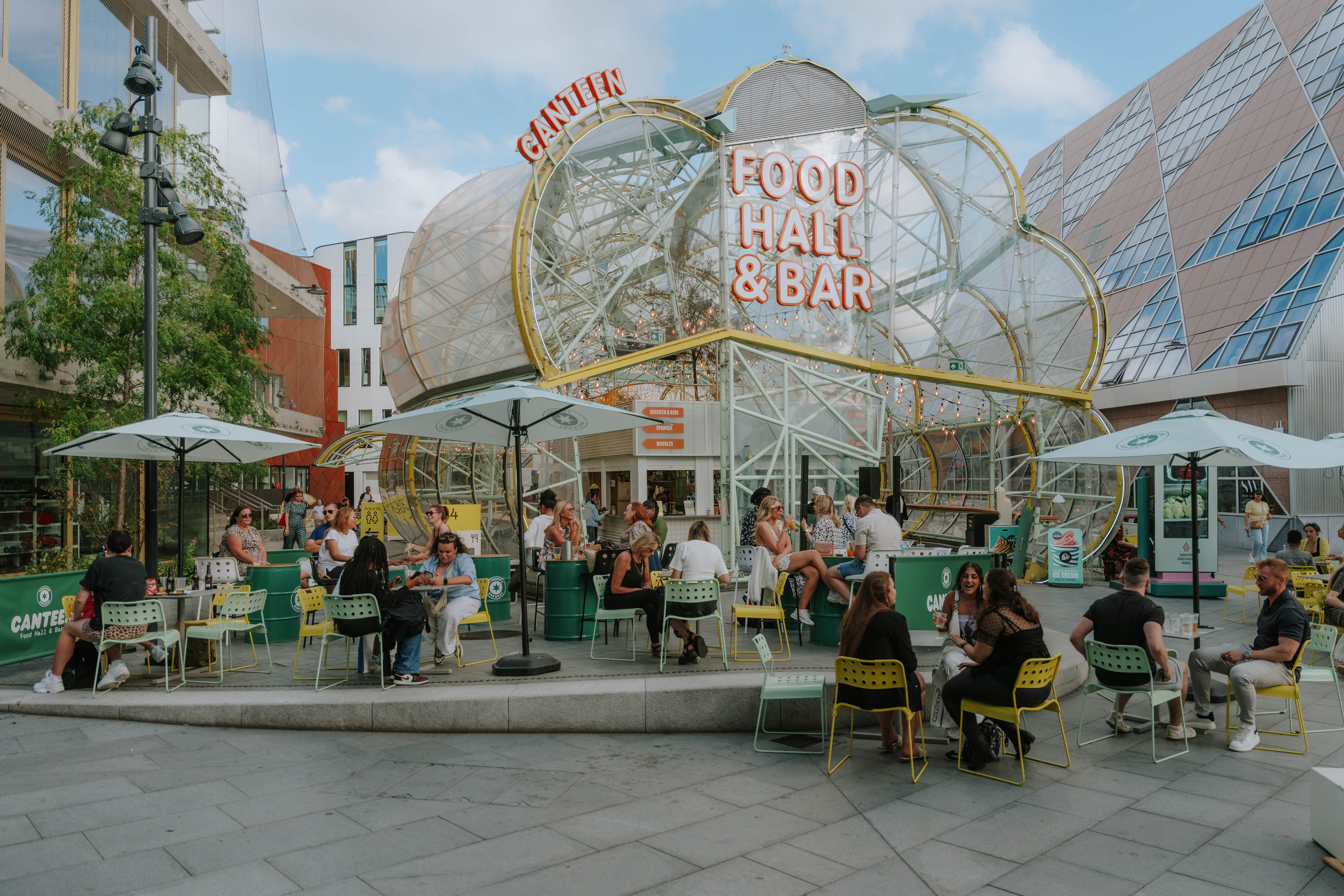 Canteen Food hall from exterior