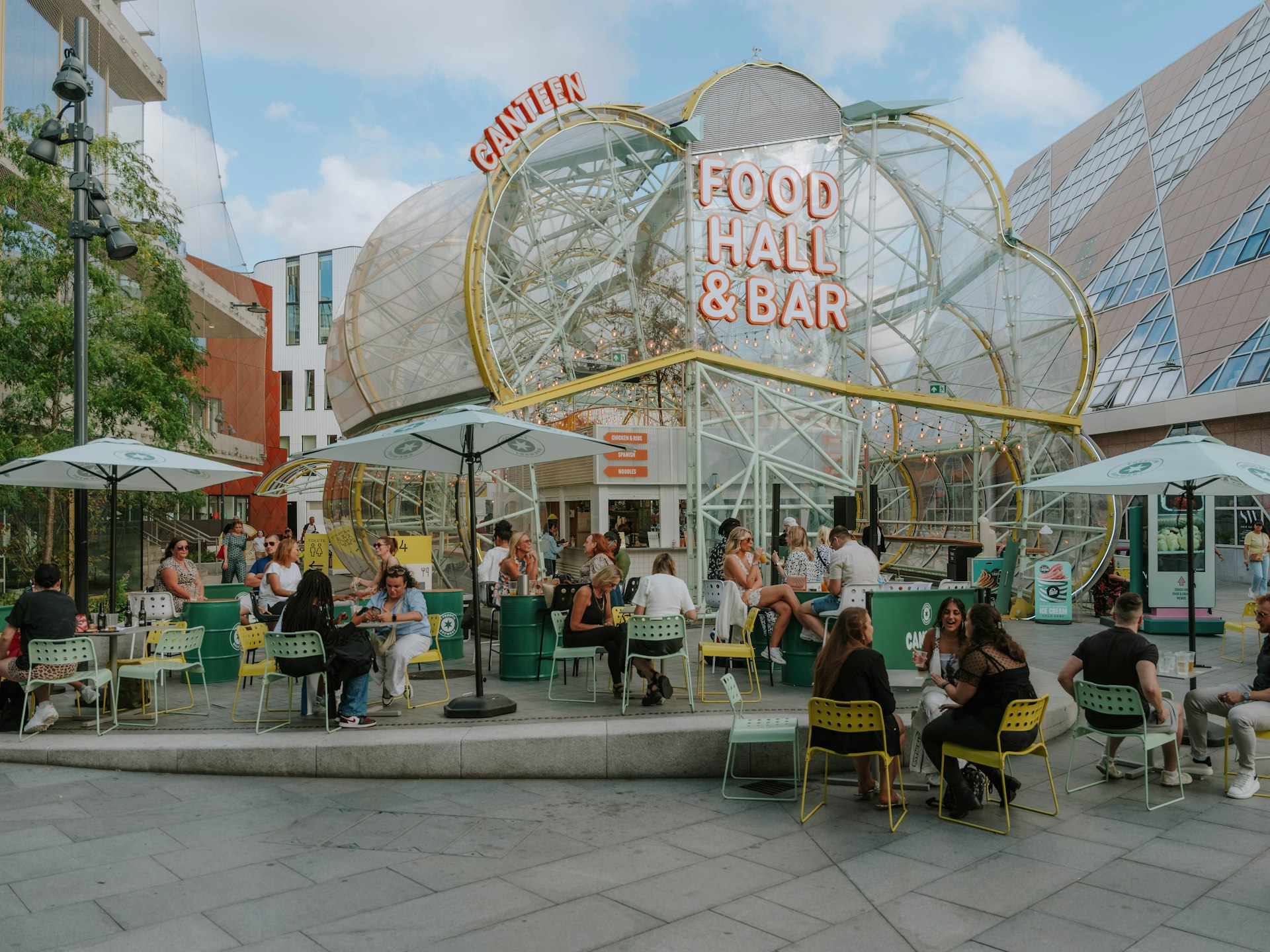 Canteen Food hall from exterior