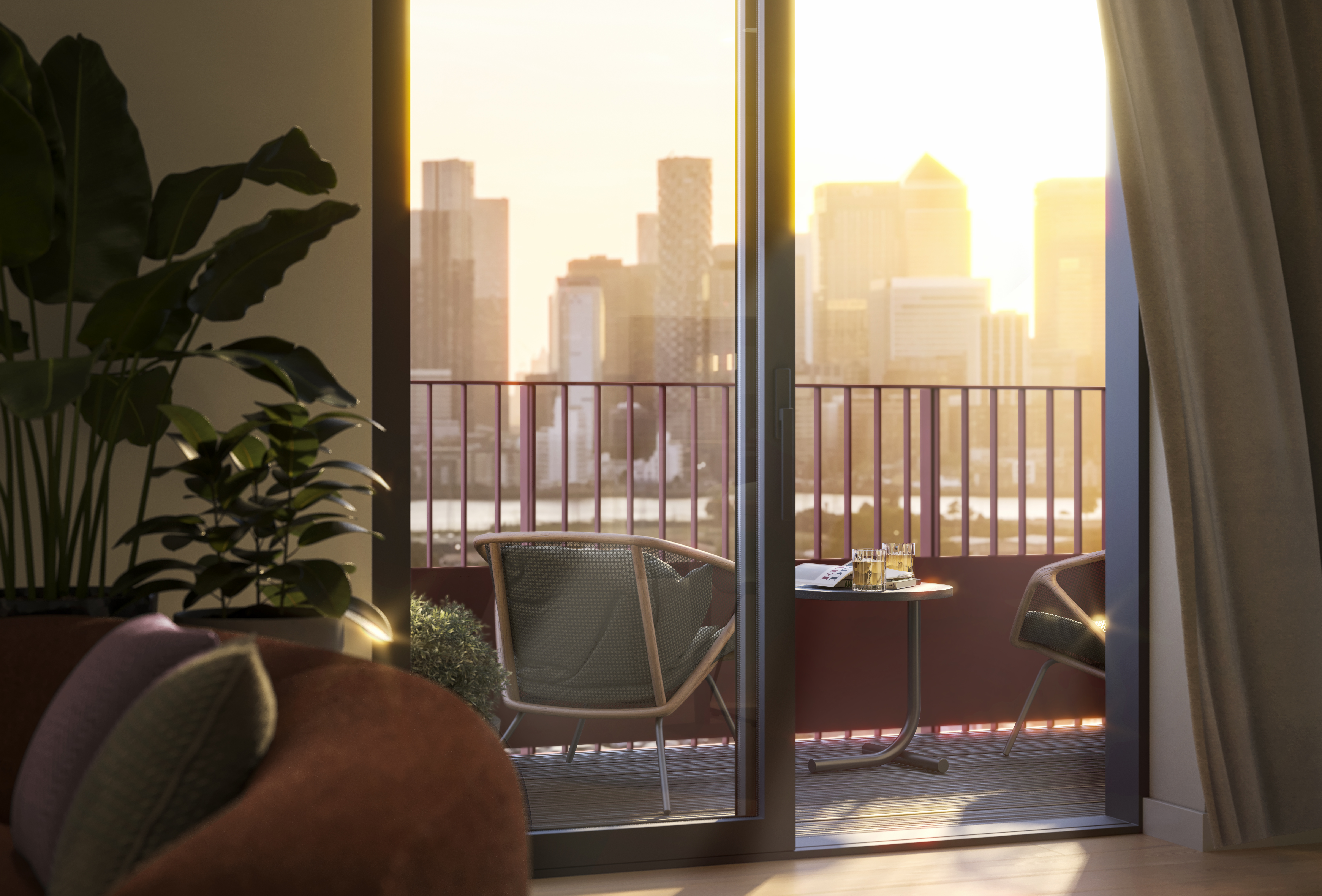 View of Balcony from interior
