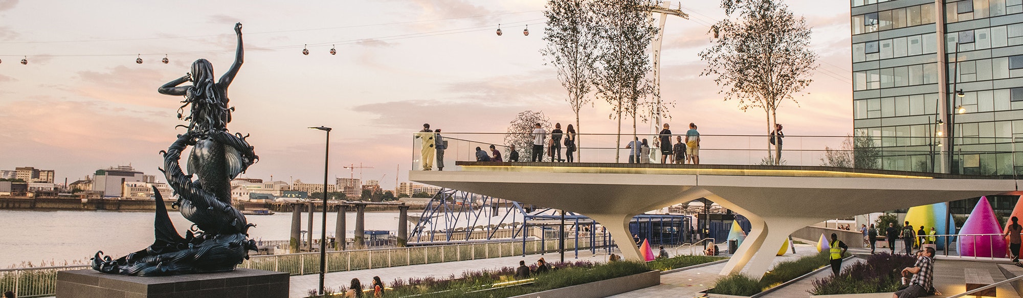 The tide at Greenwich Peninsula