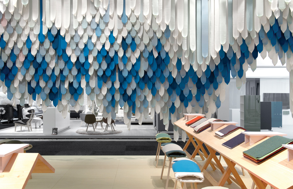150o Kvadrat ribbons designed by Raw Edges at Stockholm Design Week. Image: Joel Tettamanti