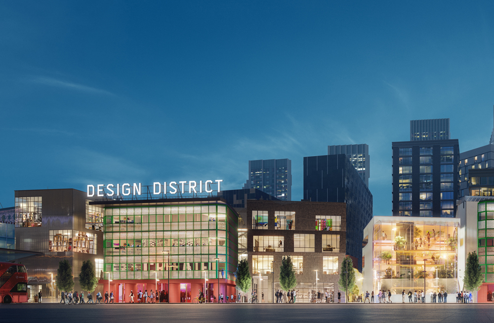 Part of the Peninsula’s future design district. CGI: Uniform