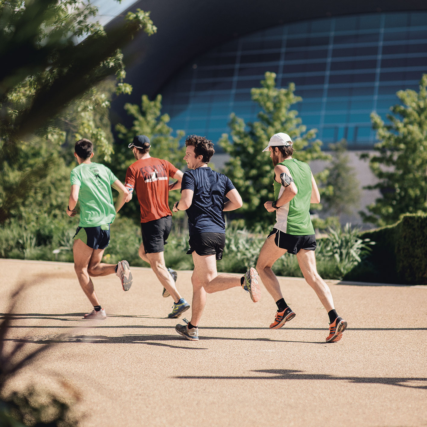 men running