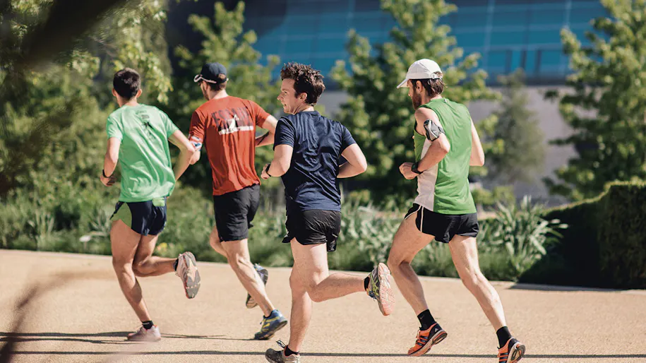 men running