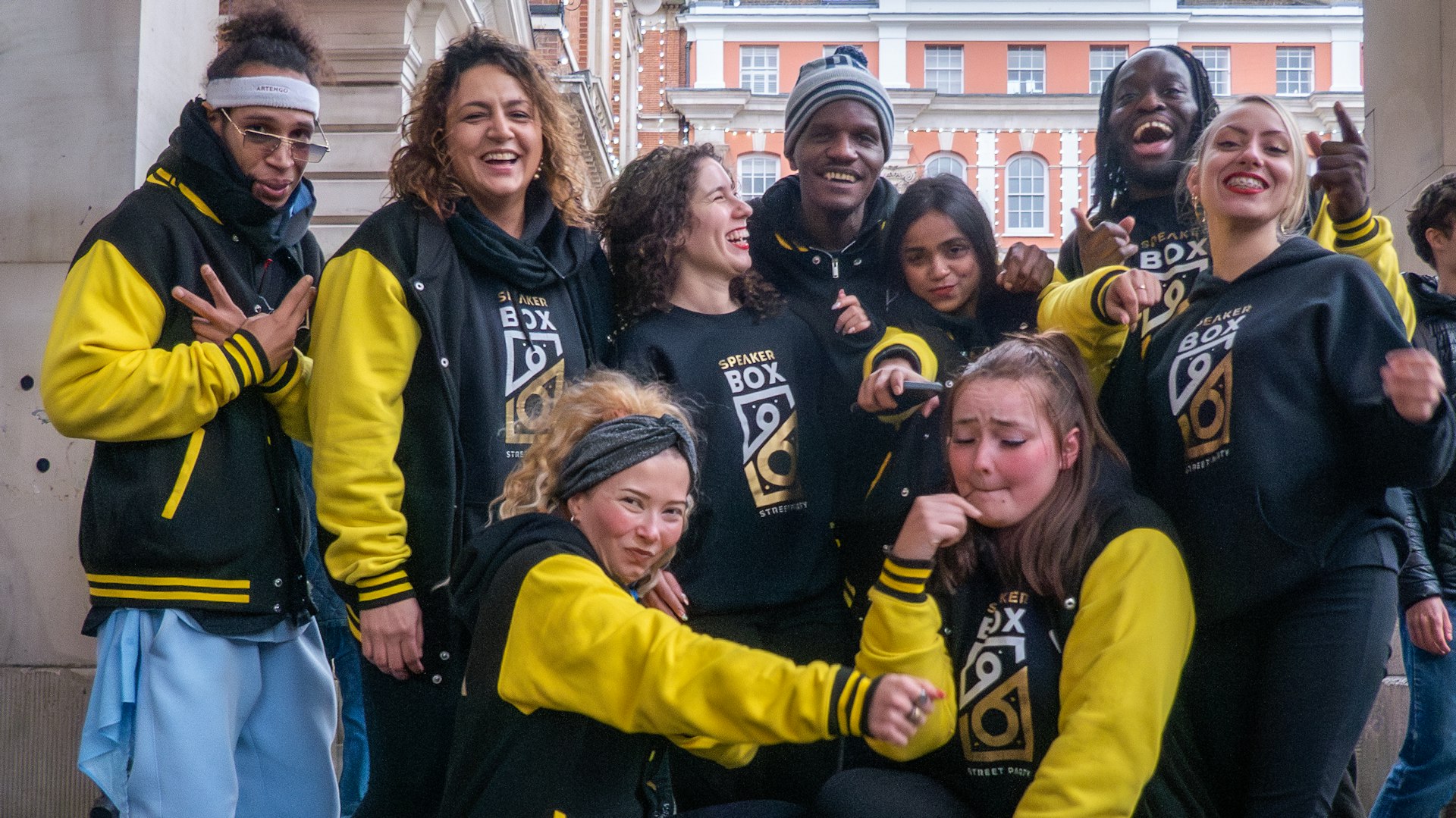 A group photo of dancers