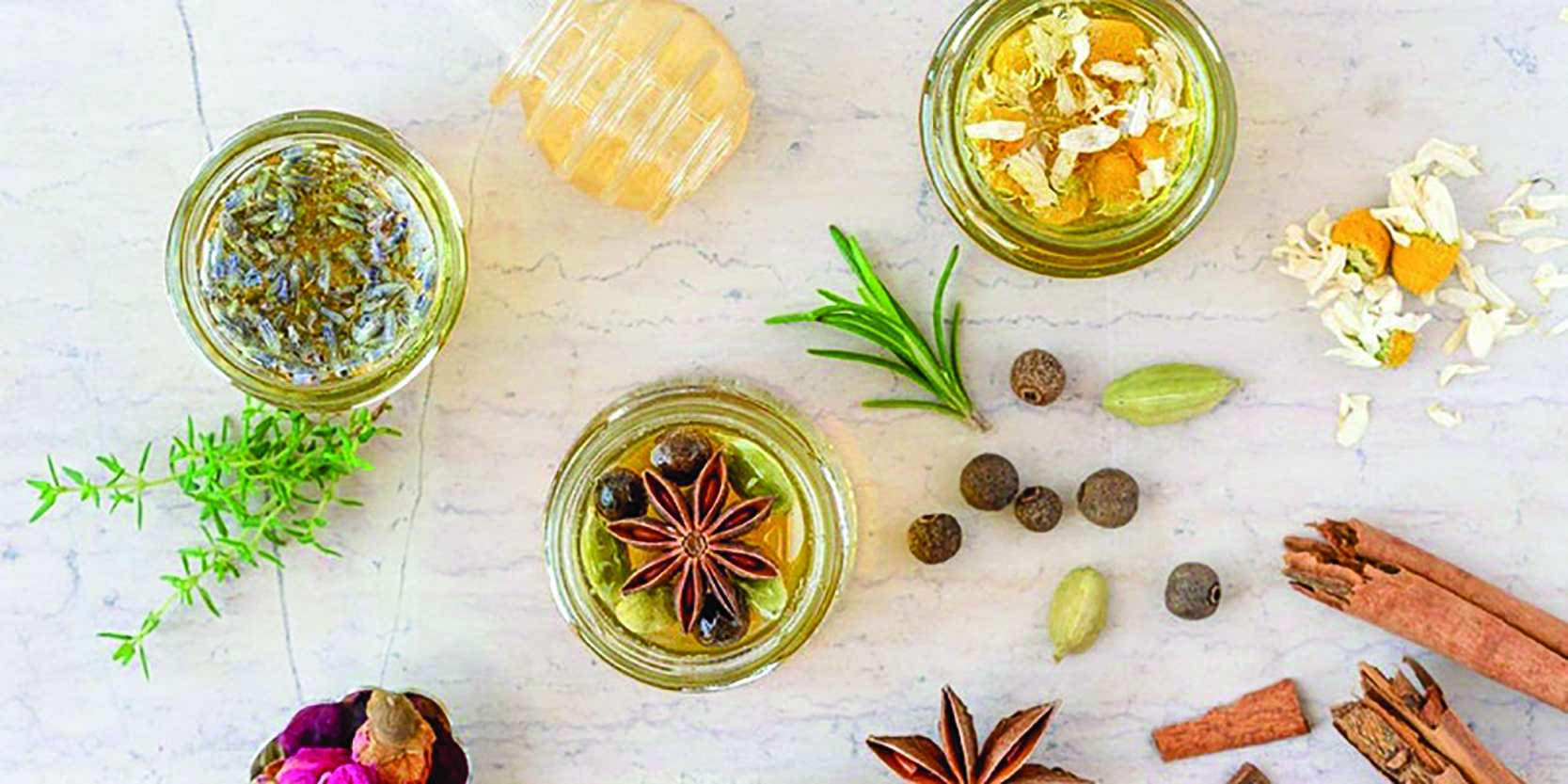 festive jars topview