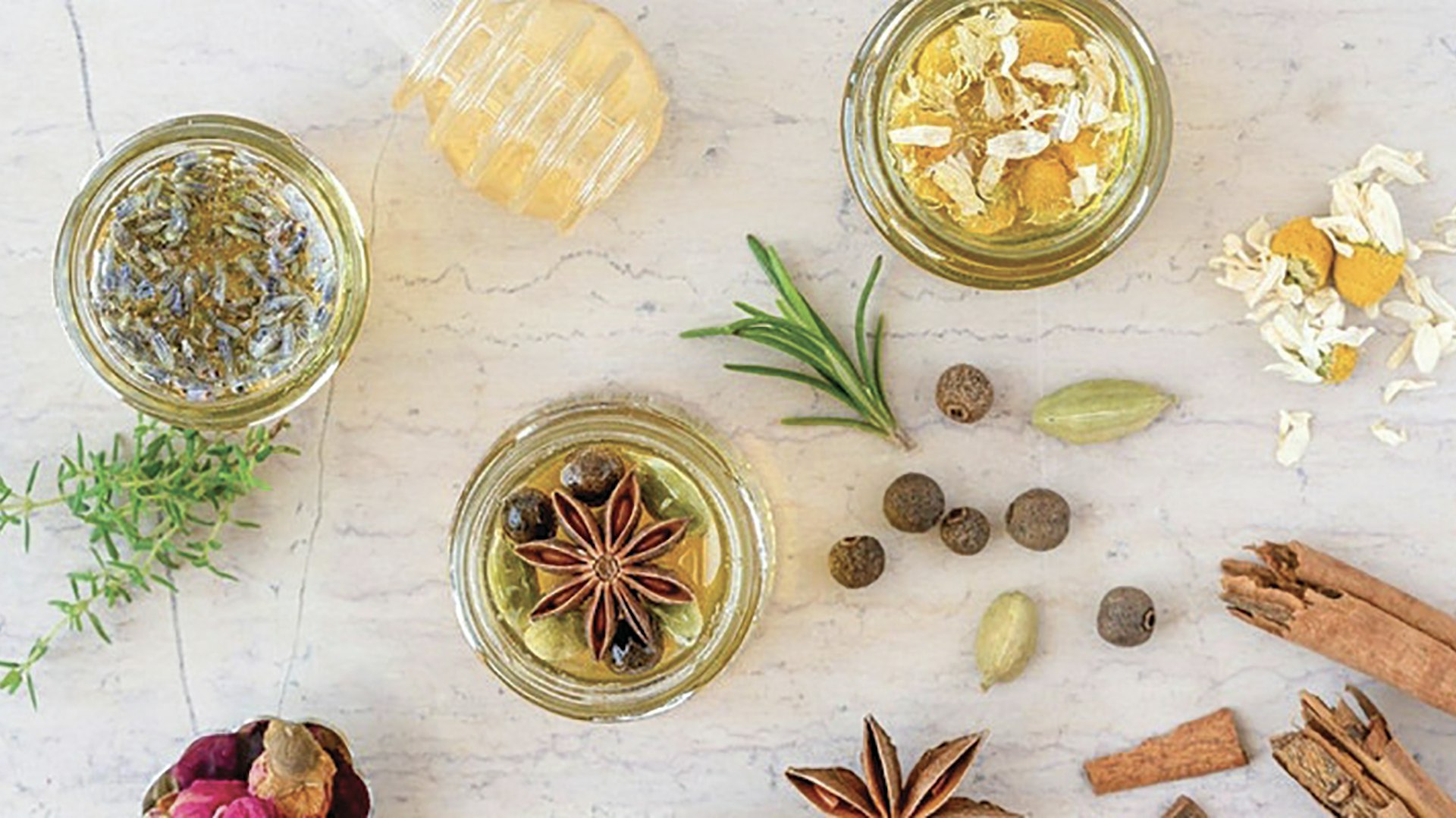 festive jars topview