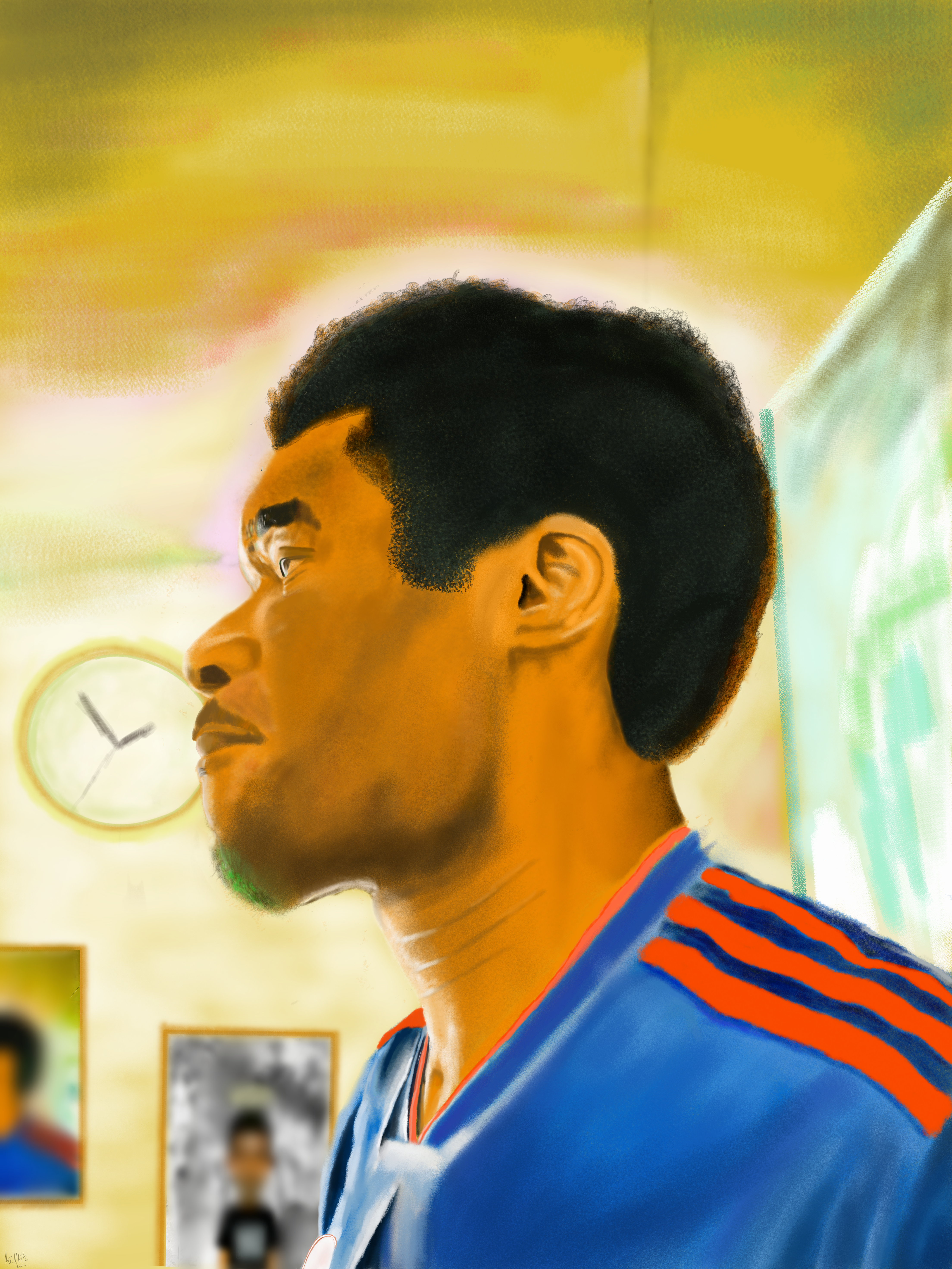 Axematic is a portrait painter specialising in pastels