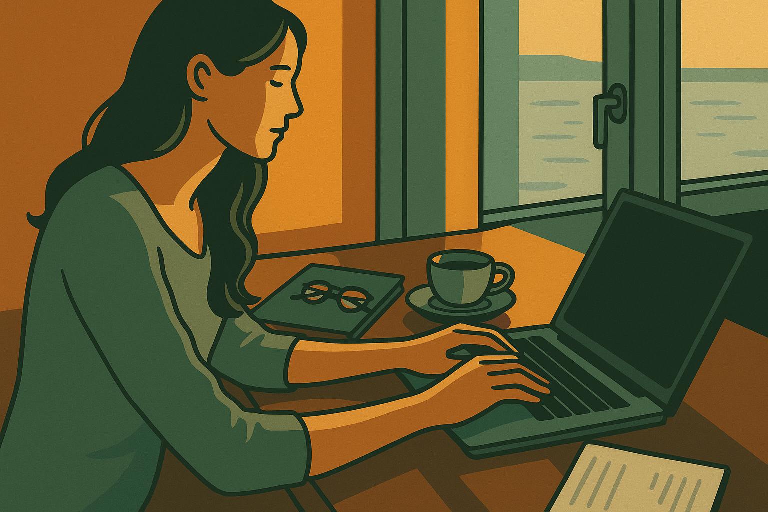 woman on laptop