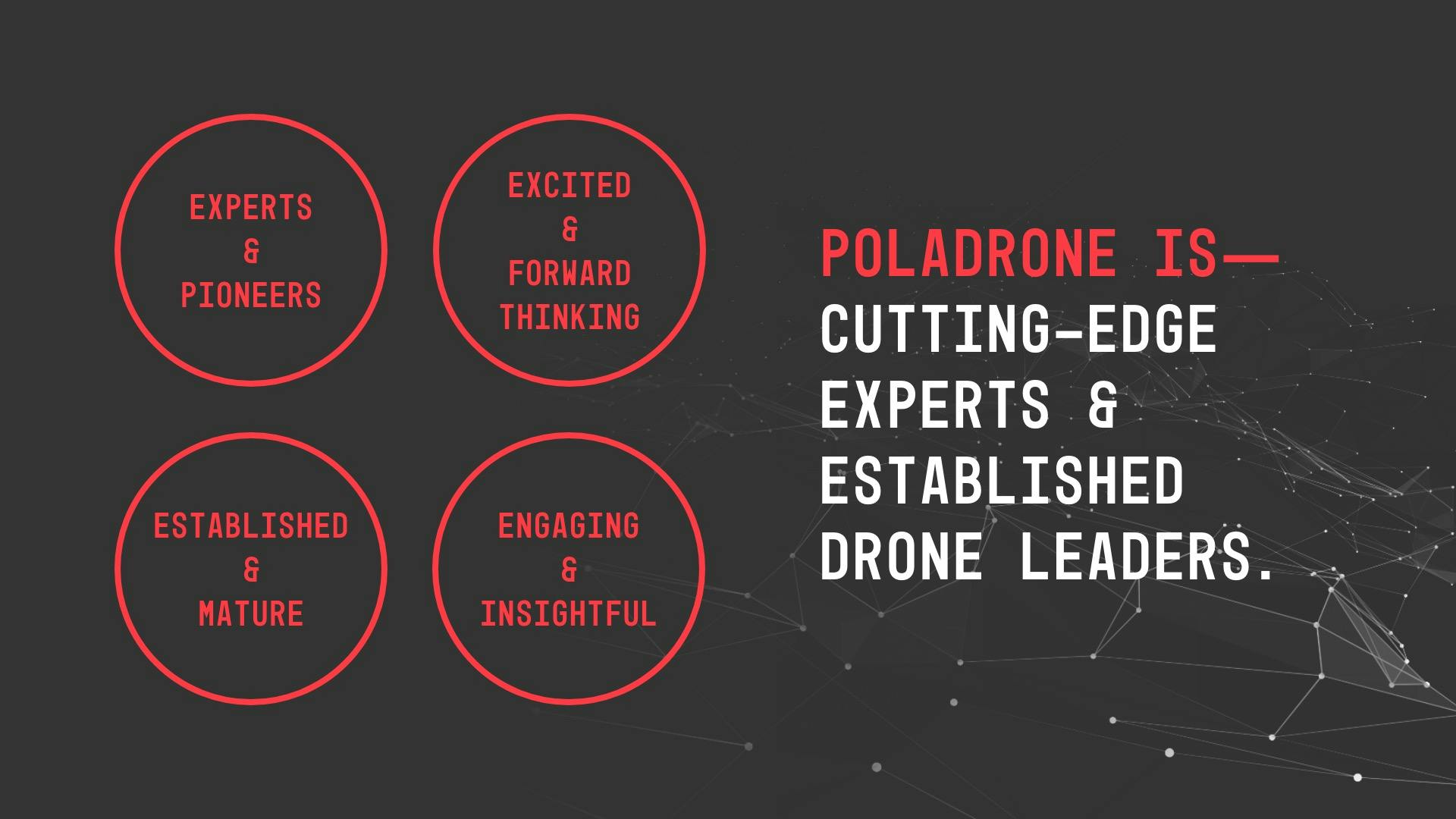 Poladrone is—Cutting-edge experts & established drone leaders