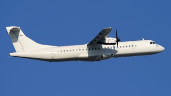 ATR 72 flying