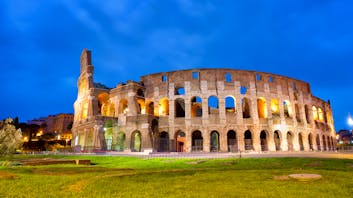 Coliseum Romano. Un lugar para visitar en Italia. 