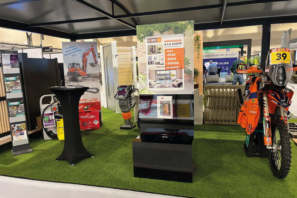 Stand CASEO au SALON&nbsp;VIVR'HABITAT&nbsp;de Lons-le-Saunier