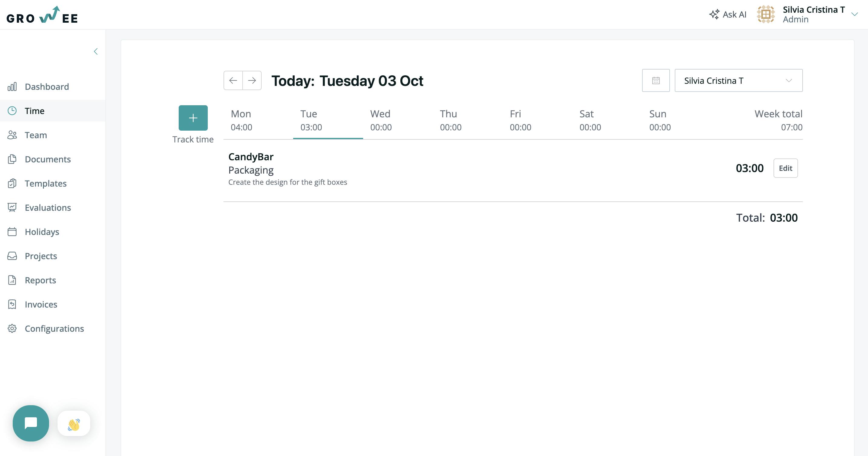 Logging work hours can be simple and intuitive