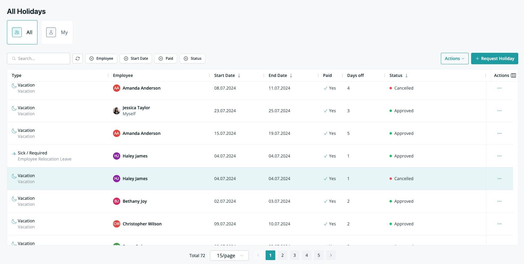 Transparent and efficient leave management system