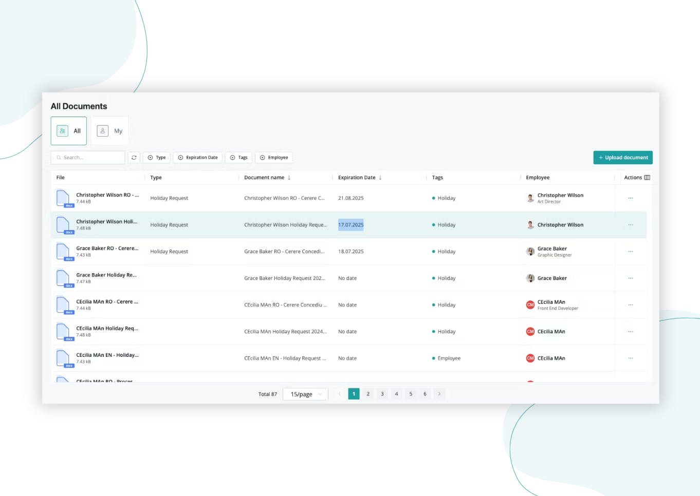 Automated Expiration Alerts & Renewal Reminders