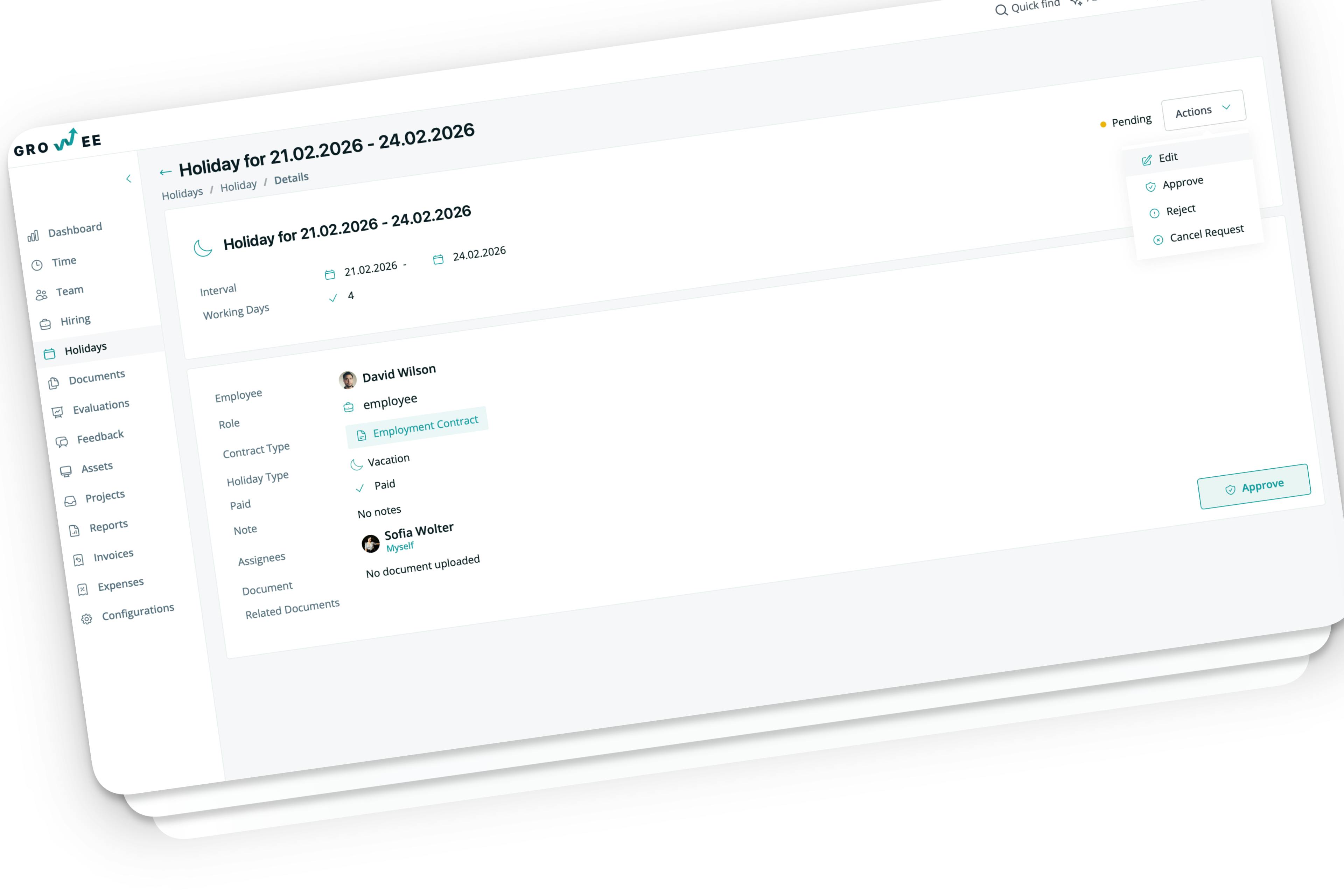 Hierarchical Approvals