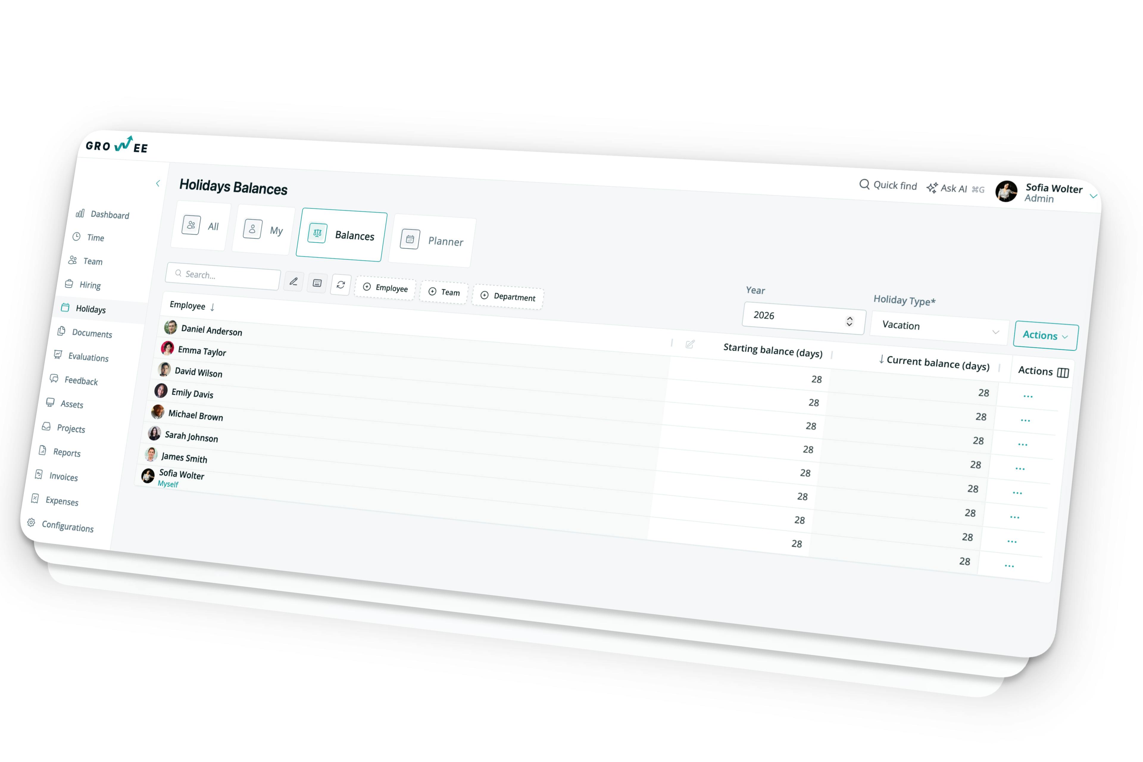 Visual Holiday Planner