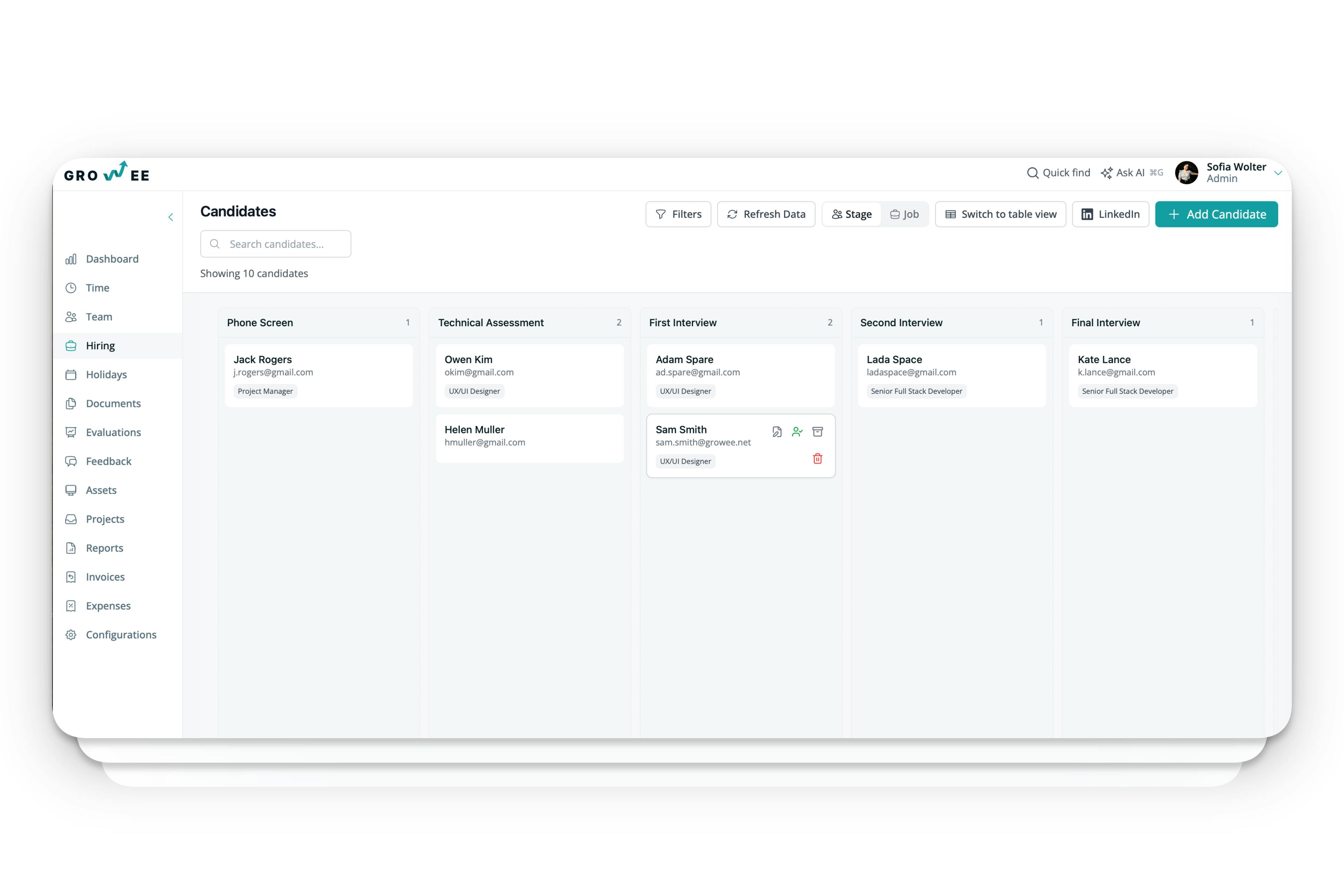Centralized Candidate Management