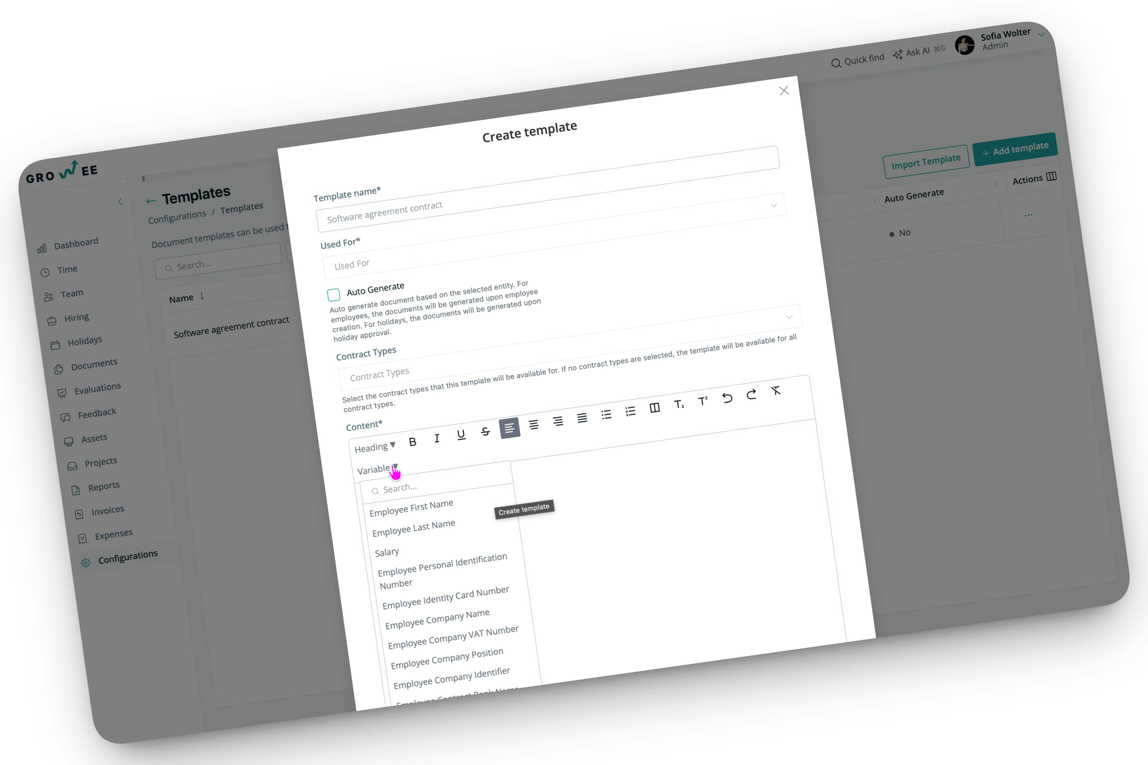 Document Generation & E-Signatures