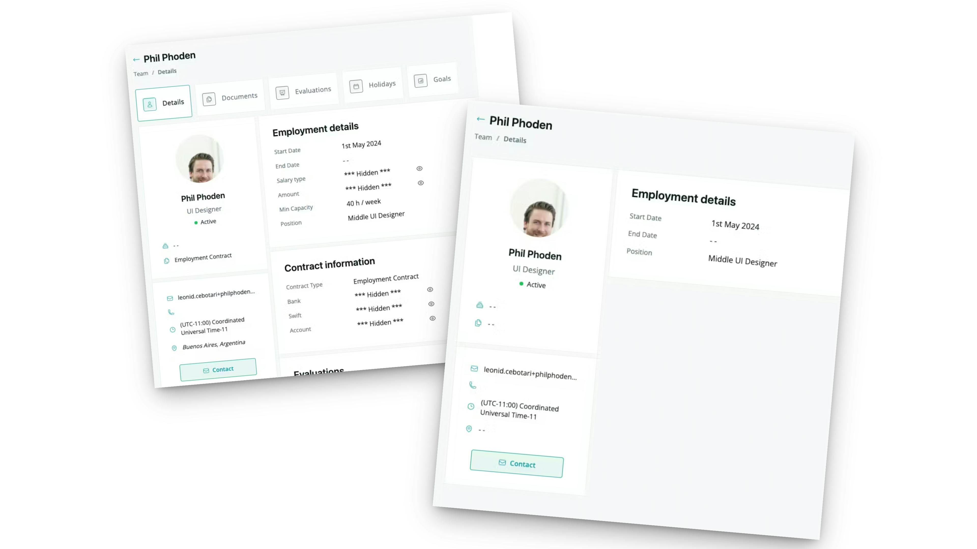 Limited visibility of employee data