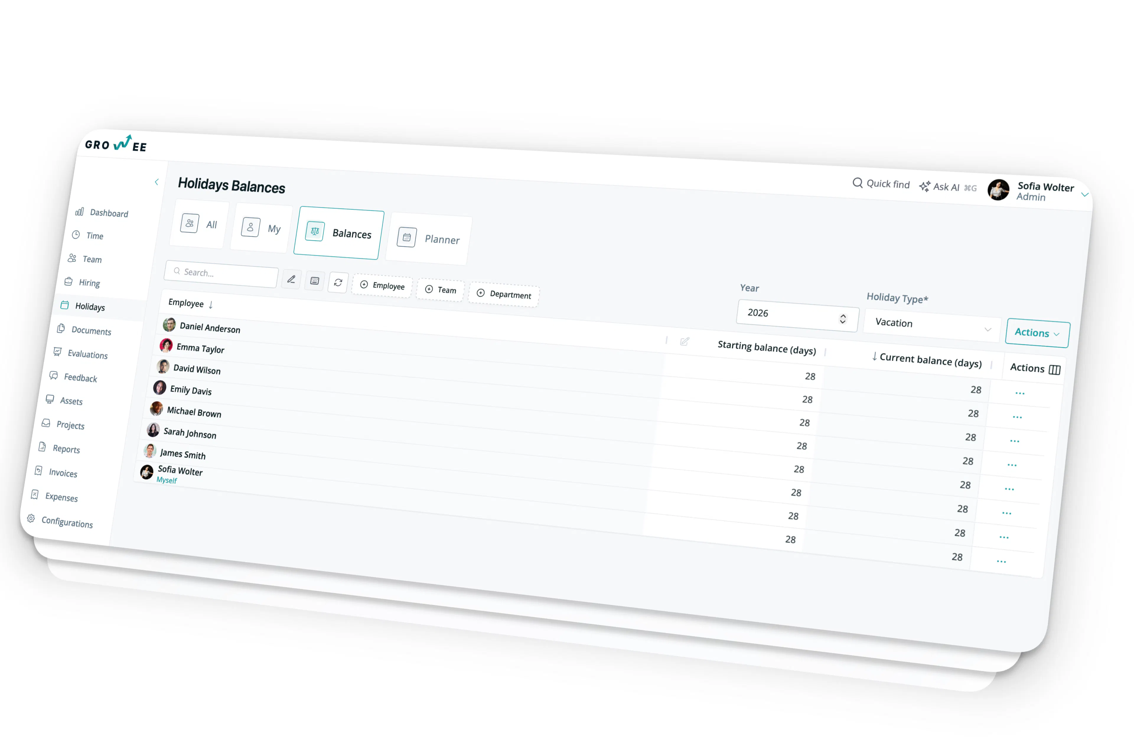 Visual Holiday Planner