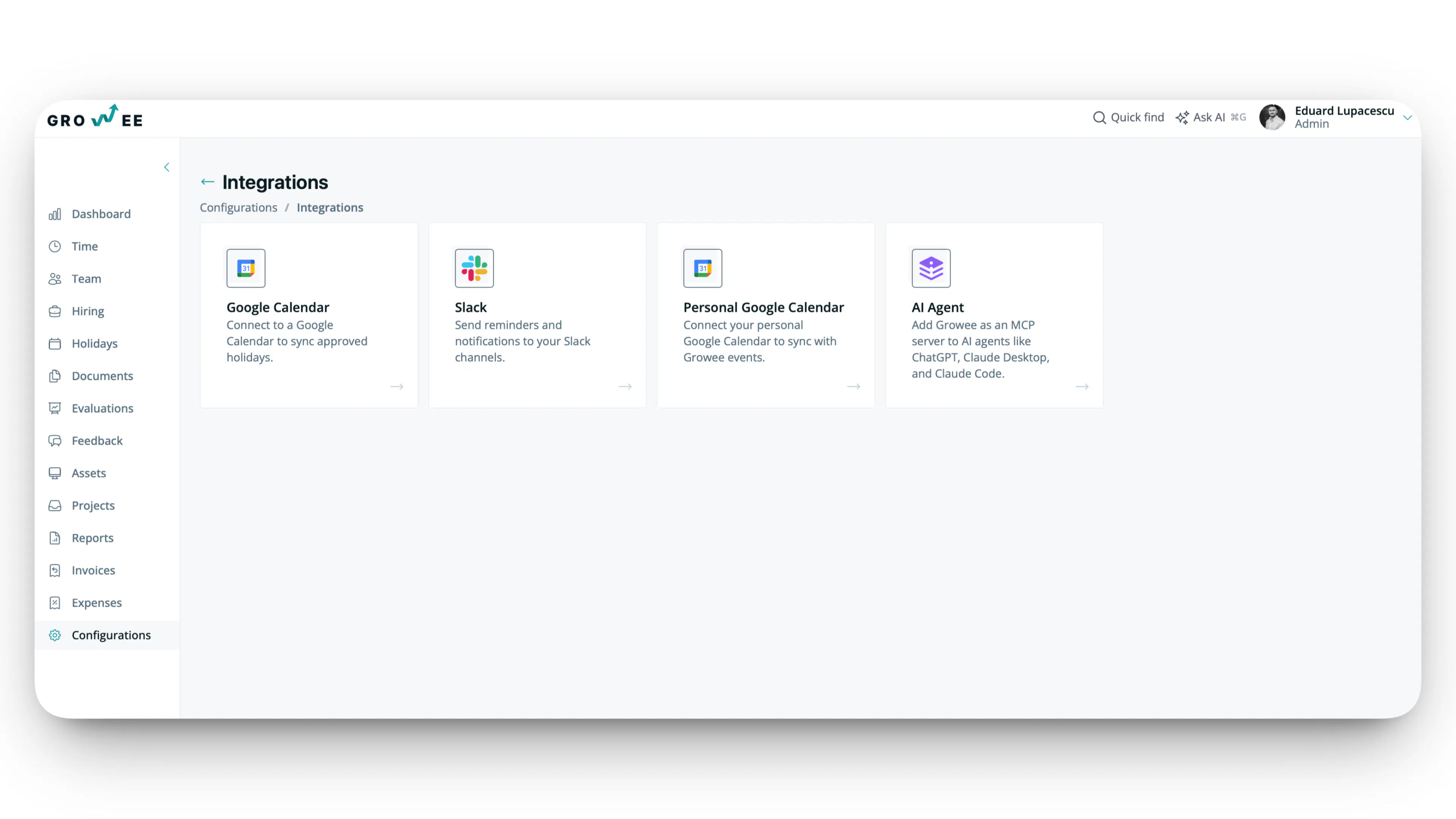 Integrations with the tools your team uses
