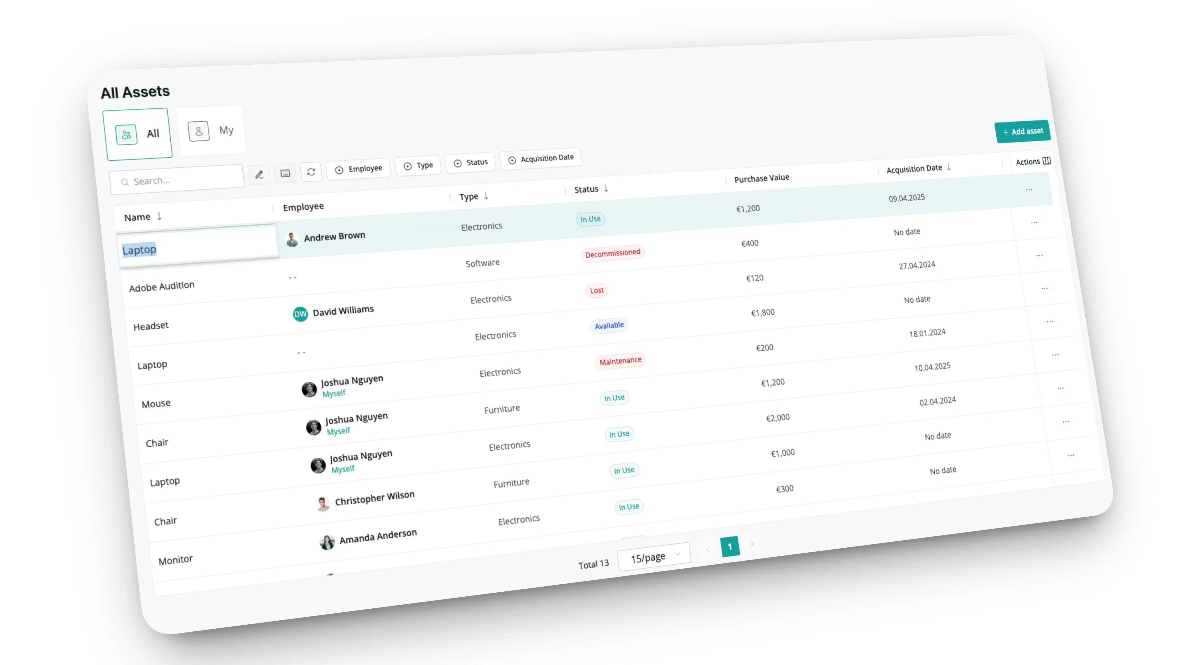 Update inline, just like a spreadsheet