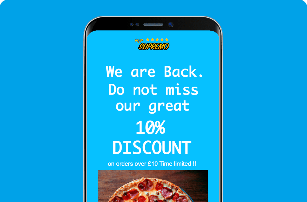 Grub24 Emails on Smartphone Screen