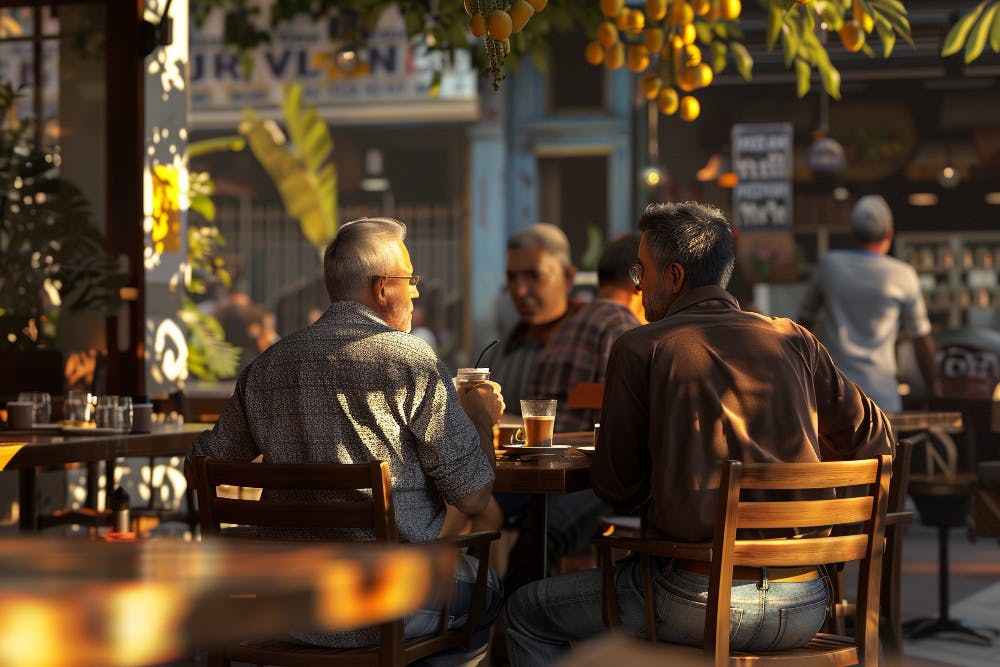 Customers in the Restaurant