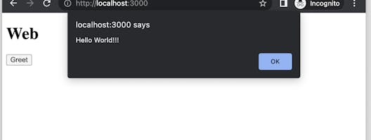 hello-world node module in action