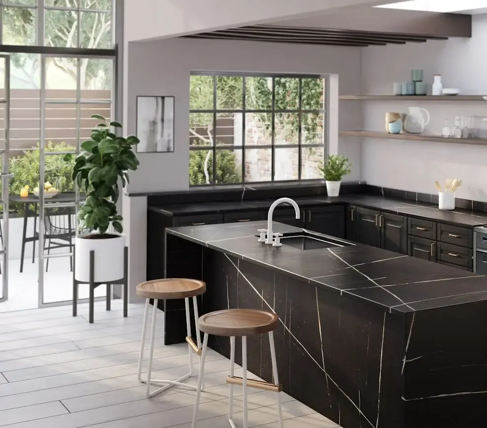 Silestone Et Noir — bold dramatic quartz slab