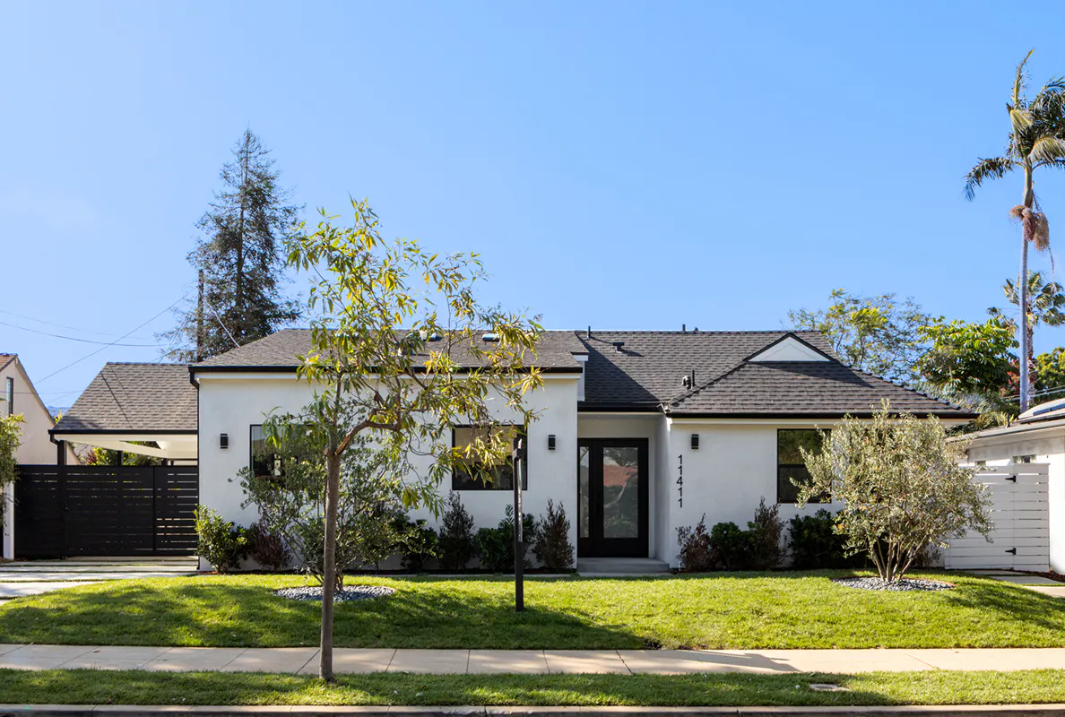 Palms modern remodeled home exterior — sourced with GoSource construction materials