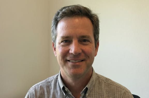 man looking at the camera