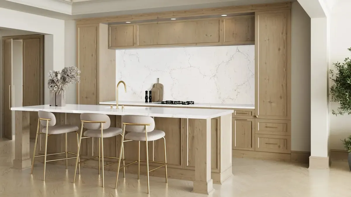 Pental Myora Gold — jumbo-format quartz slab