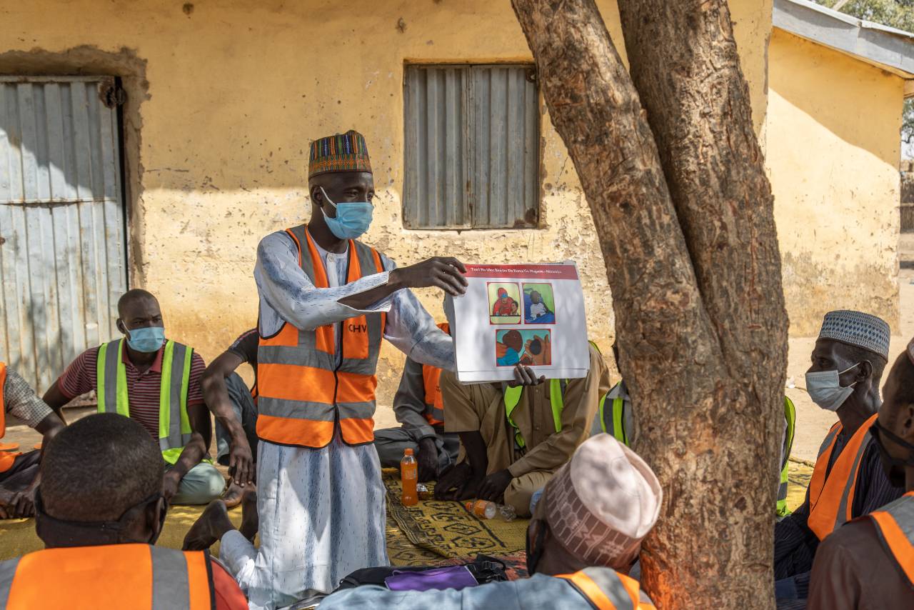 Men's group in Jigawa State, Nigeria