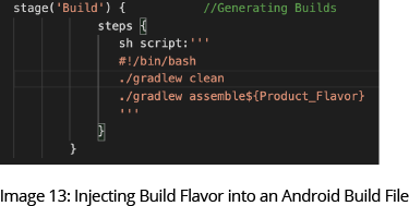 Injecting Build Flavor into an Android Build File