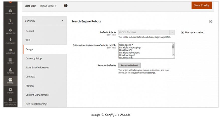 Configure Robots